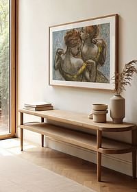 Two Dancers Half-length By Edgar Degas-4