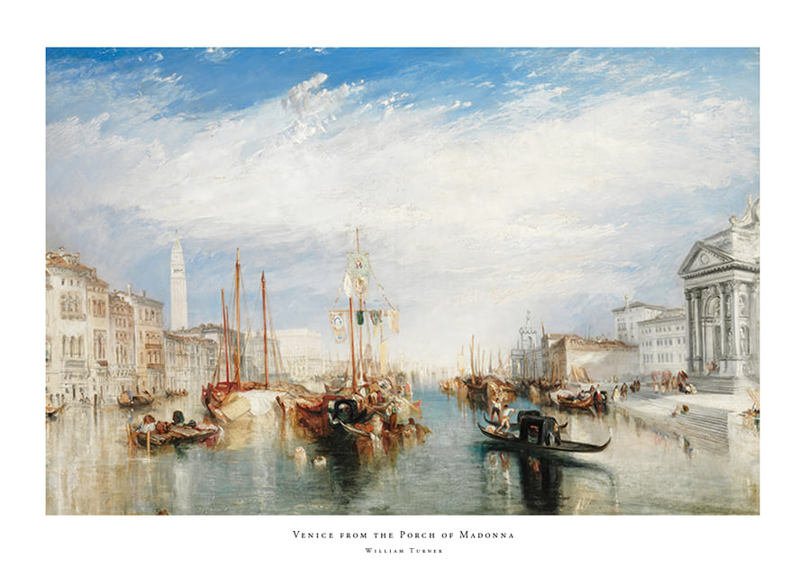 Venice from the Porch of Madonna By William Turner-12