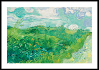 Green Wheat Fields Auvers By Vincent van Gogh-2