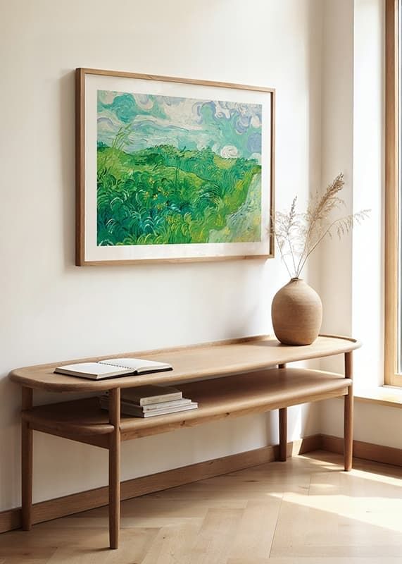 Póster Green Wheat Fields Auvers By Vincent van Gogh crossfade