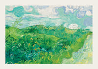 Green Wheat Fields Auvers By Vincent van Gogh-5