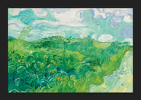 Green Wheat Fields Auvers By Vincent van Gogh-7