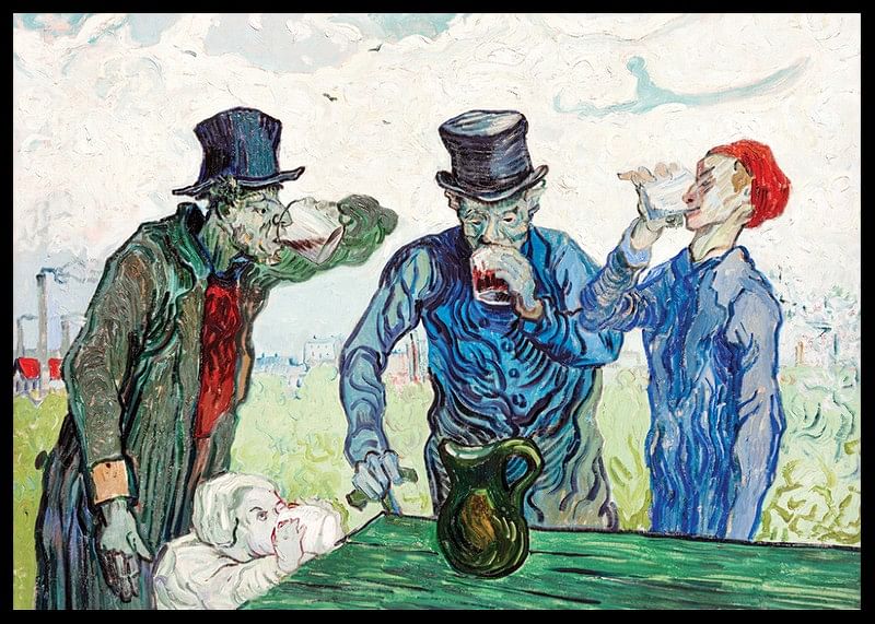 The Drinkers By Vincent van Gogh-12