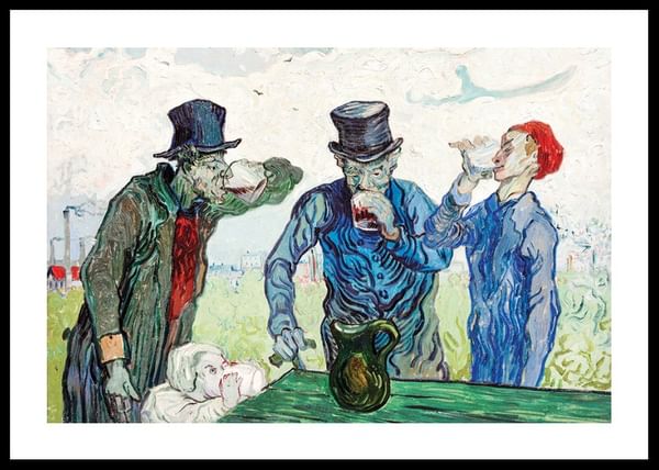 Poster The Drinkers By Vincent van Gogh