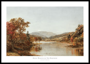Poster Mount Washington New Hampshire By Jasper F Cropsey