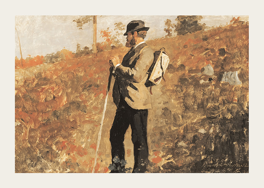 Man With A Knapsack By Winslow Homer-12