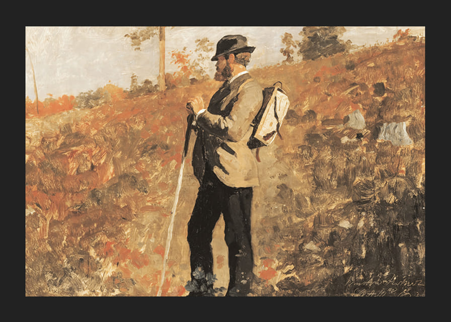 Man With A Knapsack By Winslow Homer-12