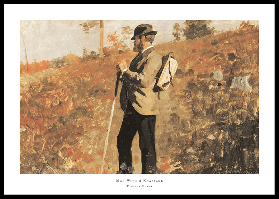 Man With A Knapsack By Winslow Homer-12