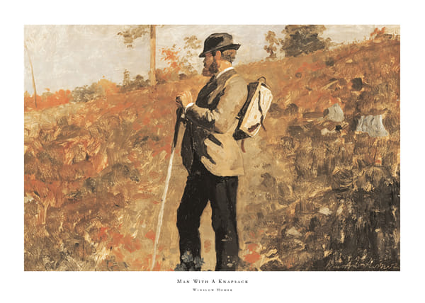 Plakatas Man With A Knapsack By Winslow Homer