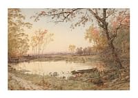 Hastings On Hudson By Jasper F Cropsey-1