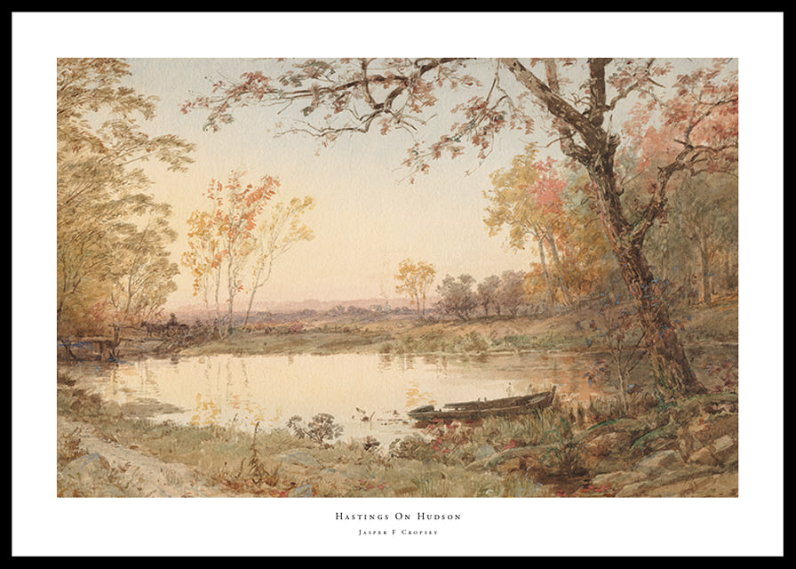 Hastings On Hudson By Jasper F Cropsey-12