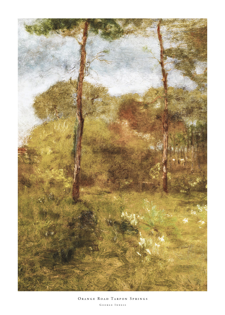 Orange Road Tarpon Springs By George Inness-12