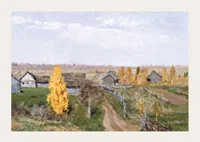Golden Autumn By Isaac Levitan-3
