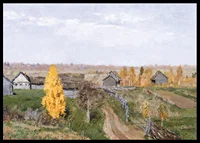 Golden Autumn By Isaac Levitan-6