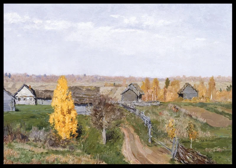 Golden Autumn By Isaac Levitan-12