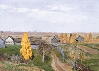 Golden Autumn By Isaac Levitan-3