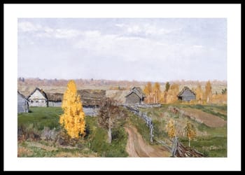 Poster Golden Autumn By Isaac Levitan