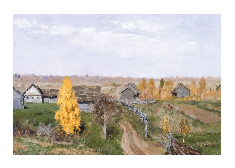 Golden Autumn By Isaac Levitan-12