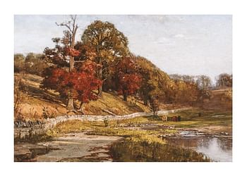 Poster Oaks of Vernon By Theodore Clement Steele