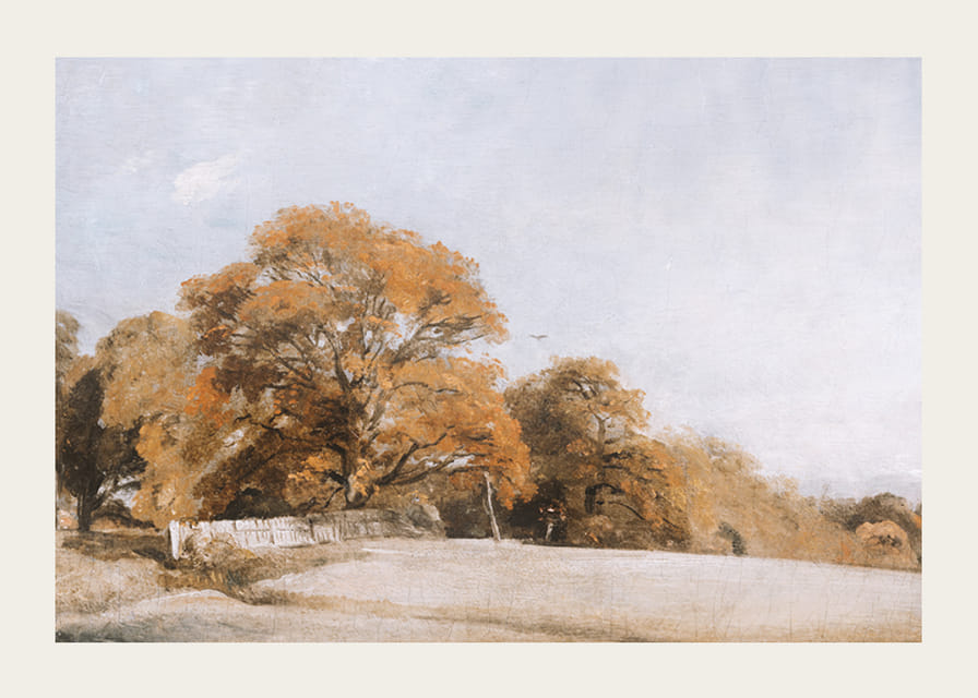 An Autumnal Landscape At East Bergholt By John Constable-12