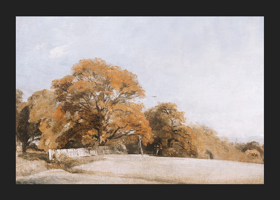 An Autumnal Landscape At East Bergholt By John Constable-12