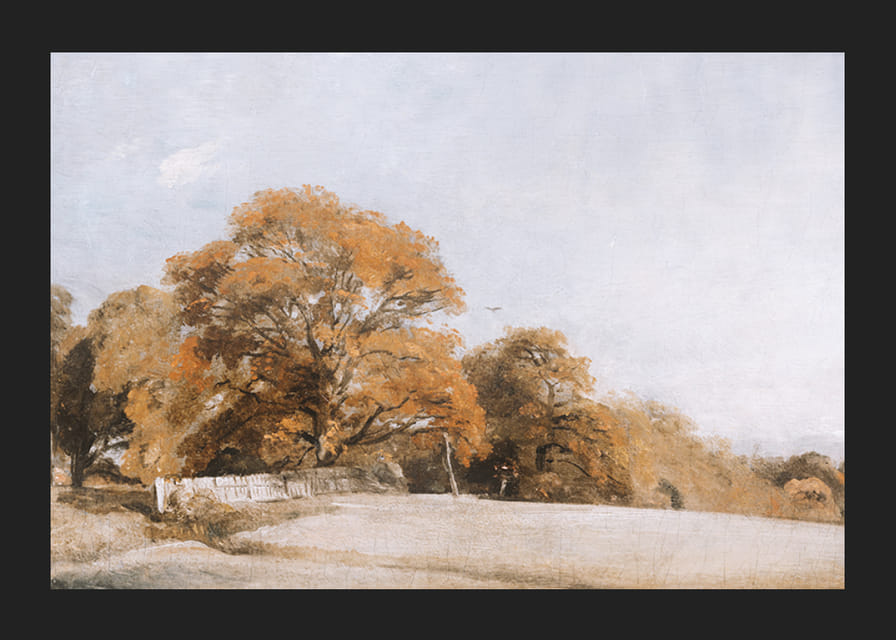 An Autumnal Landscape At East Bergholt By John Constable-12