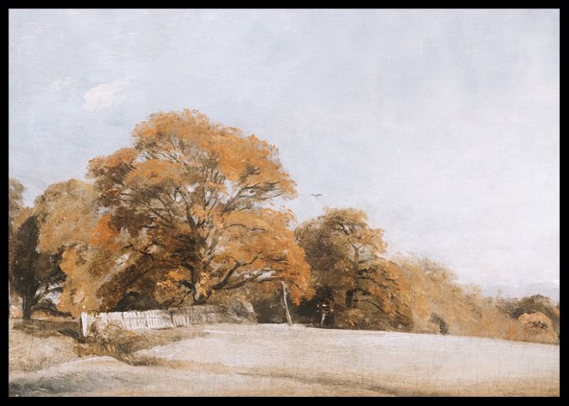 An Autumnal Landscape At East Bergholt By John Constable-12