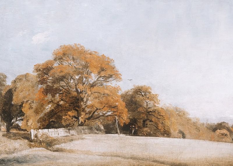 An Autumnal Landscape At East Bergholt By John Constable-12