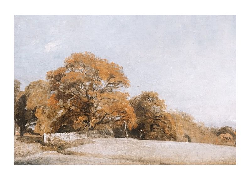 An Autumnal Landscape At East Bergholt By John Constable-12