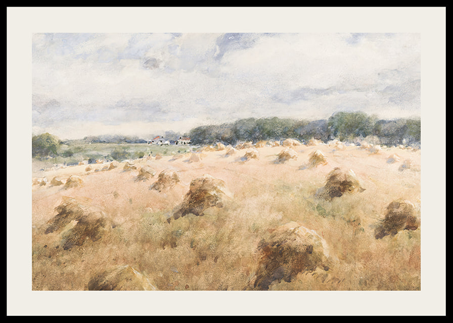 Maryland Wheat Fields By William Henry Holmes-12