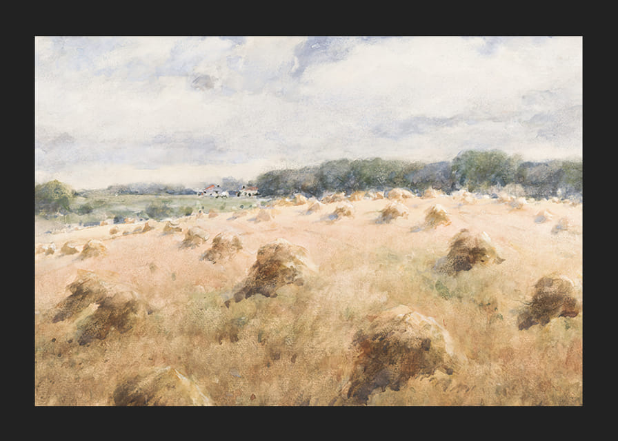 Maryland Wheat Fields By William Henry Holmes-12