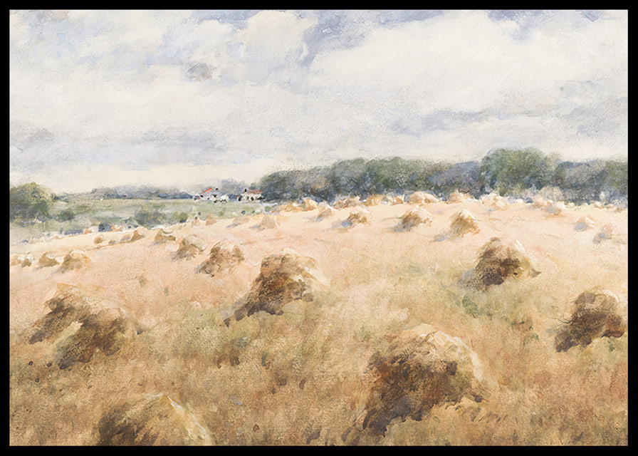 Maryland Wheat Fields By William Henry Holmes-12