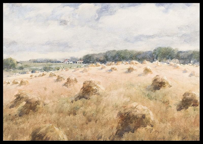Maryland Wheat Fields By William Henry Holmes-12