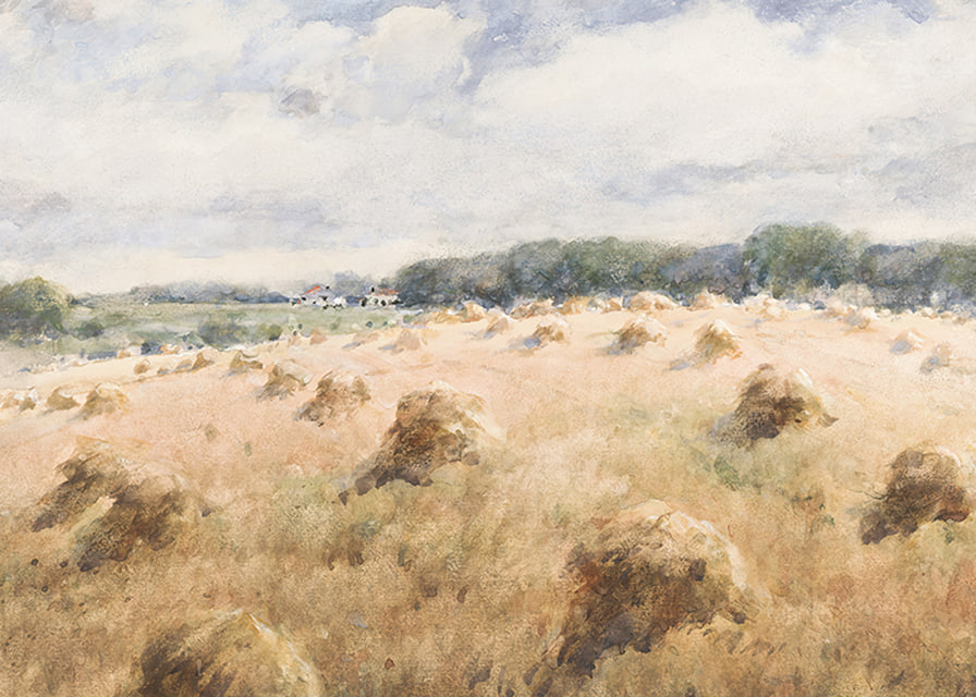 Maryland Wheat Fields By William Henry Holmes-12