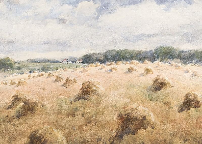 Maryland Wheat Fields By William Henry Holmes-12
