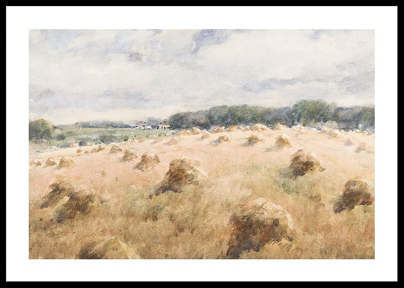 Maryland Wheat Fields By William Henry Holmes-12