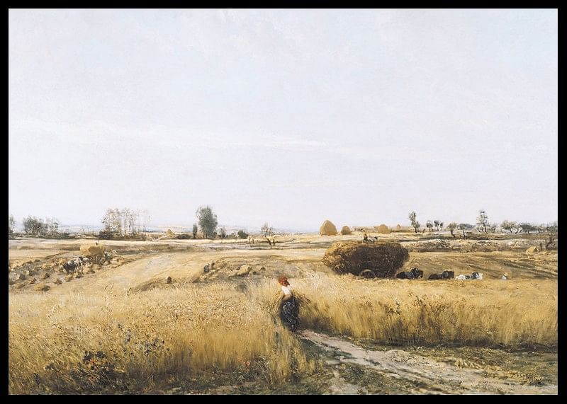 The Harvest By Charles-François Daubigny-12