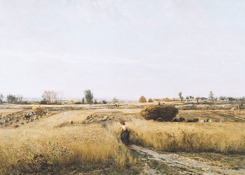 The Harvest By Charles-François Daubigny-12