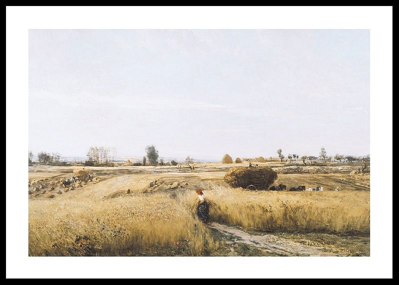 The Harvest By Charles-François Daubigny-12