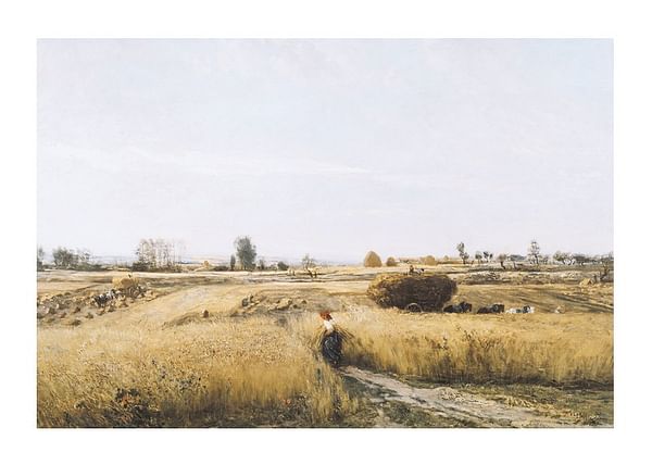 Plagát The Harvest By Charles-François Daubigny