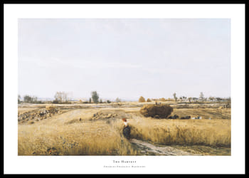 Poster The Harvest By Charles-François Daubigny