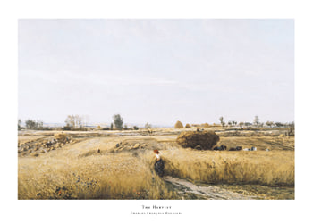 Poster The Harvest By Charles-François Daubigny