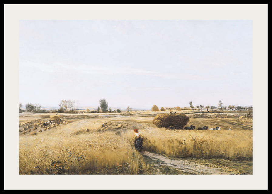 The Harvest By Charles-François Daubigny-12