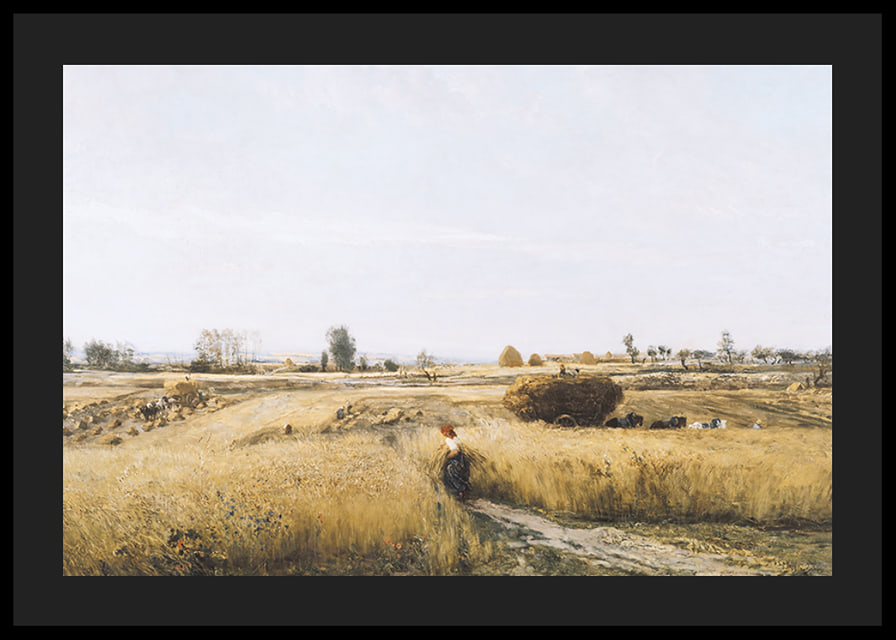 The Harvest By Charles-François Daubigny-12