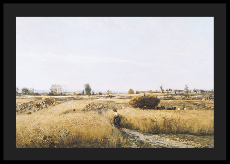 The Harvest By Charles-François Daubigny-12