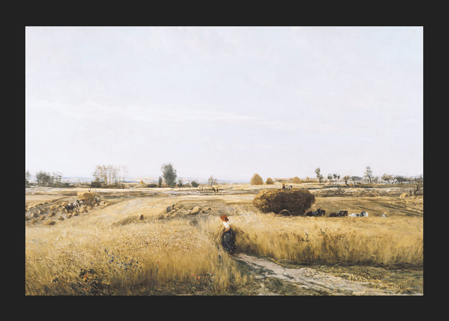 The Harvest By Charles-François Daubigny-12