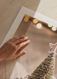 Julgran i miniatyr med stjärntopp och naturmaterial-9