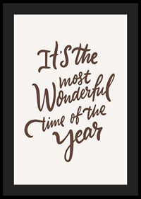 Handwritten brown text with Christmas theme on light background-4