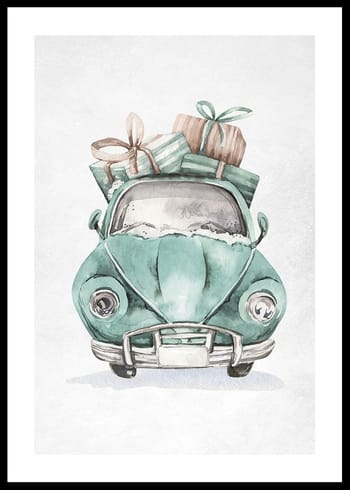 Poster Christmas Beetle Car