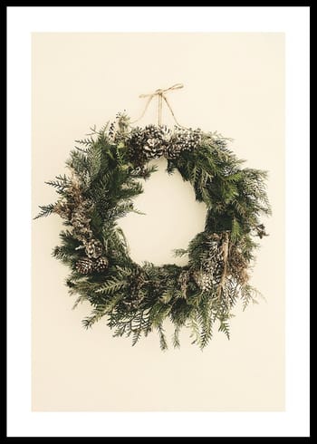 Póster Wreath Pine Cones
